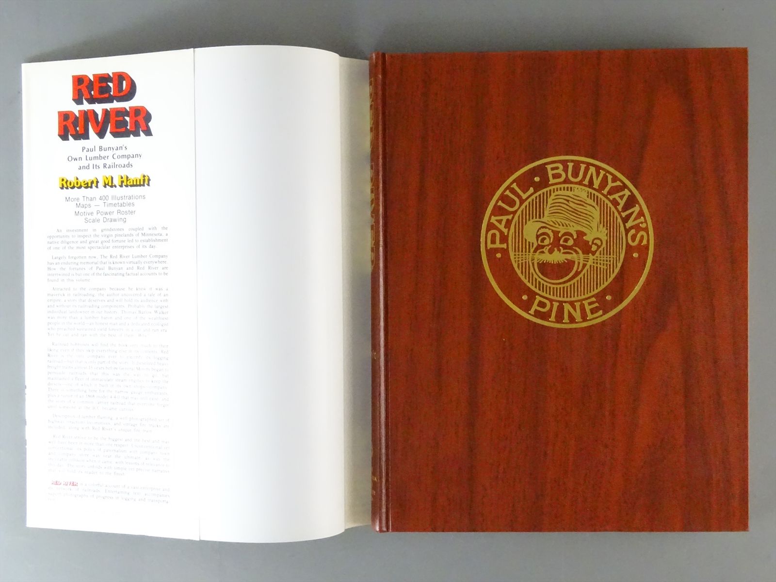 Railroad Book - Red River: Paul Bunyon's Own - Robert Hanft - SIGNED