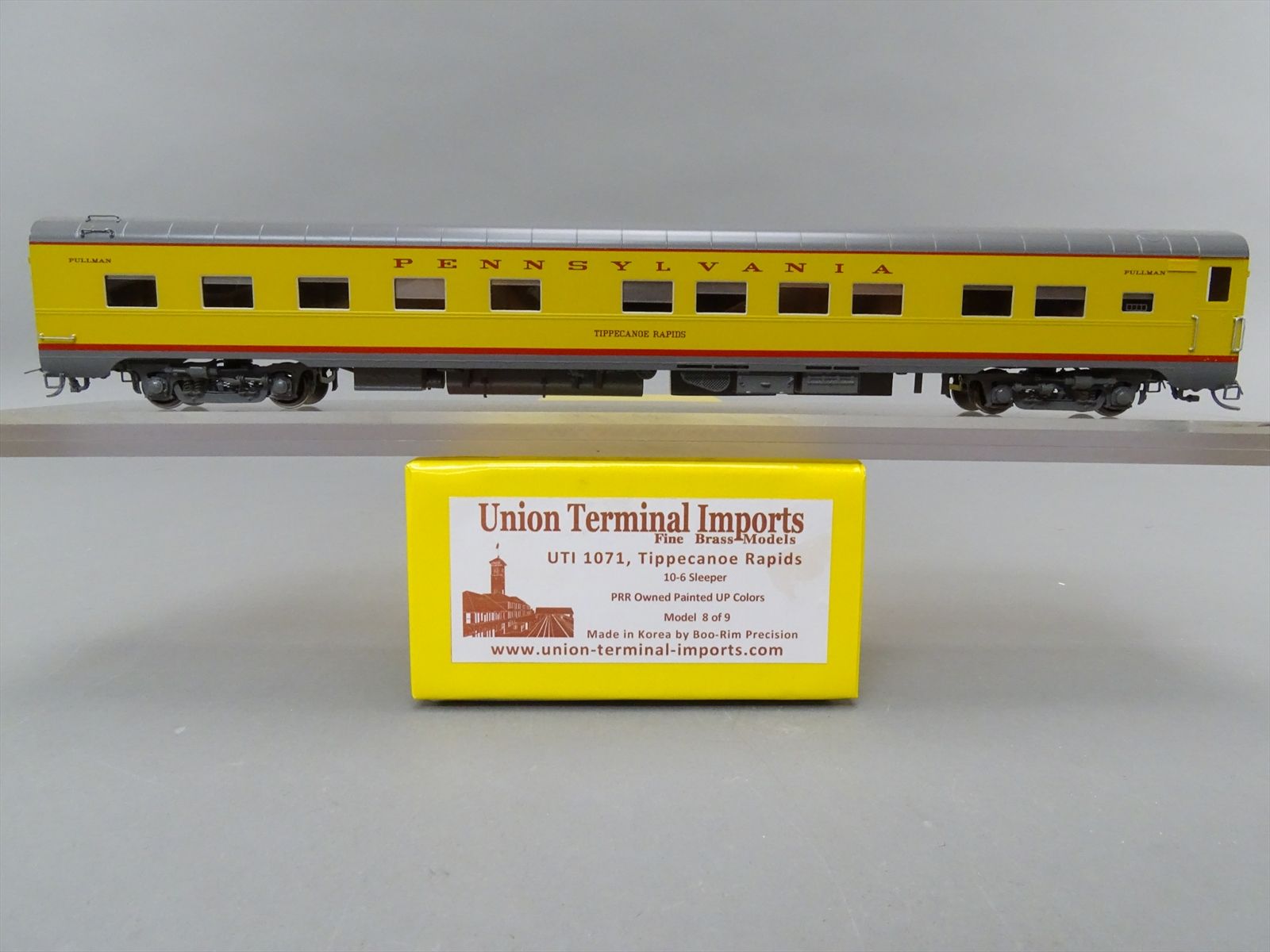 HO Brass Model - UTI 1071 PRR Pennsylvania 10-6 Sleeper UP Colors ...