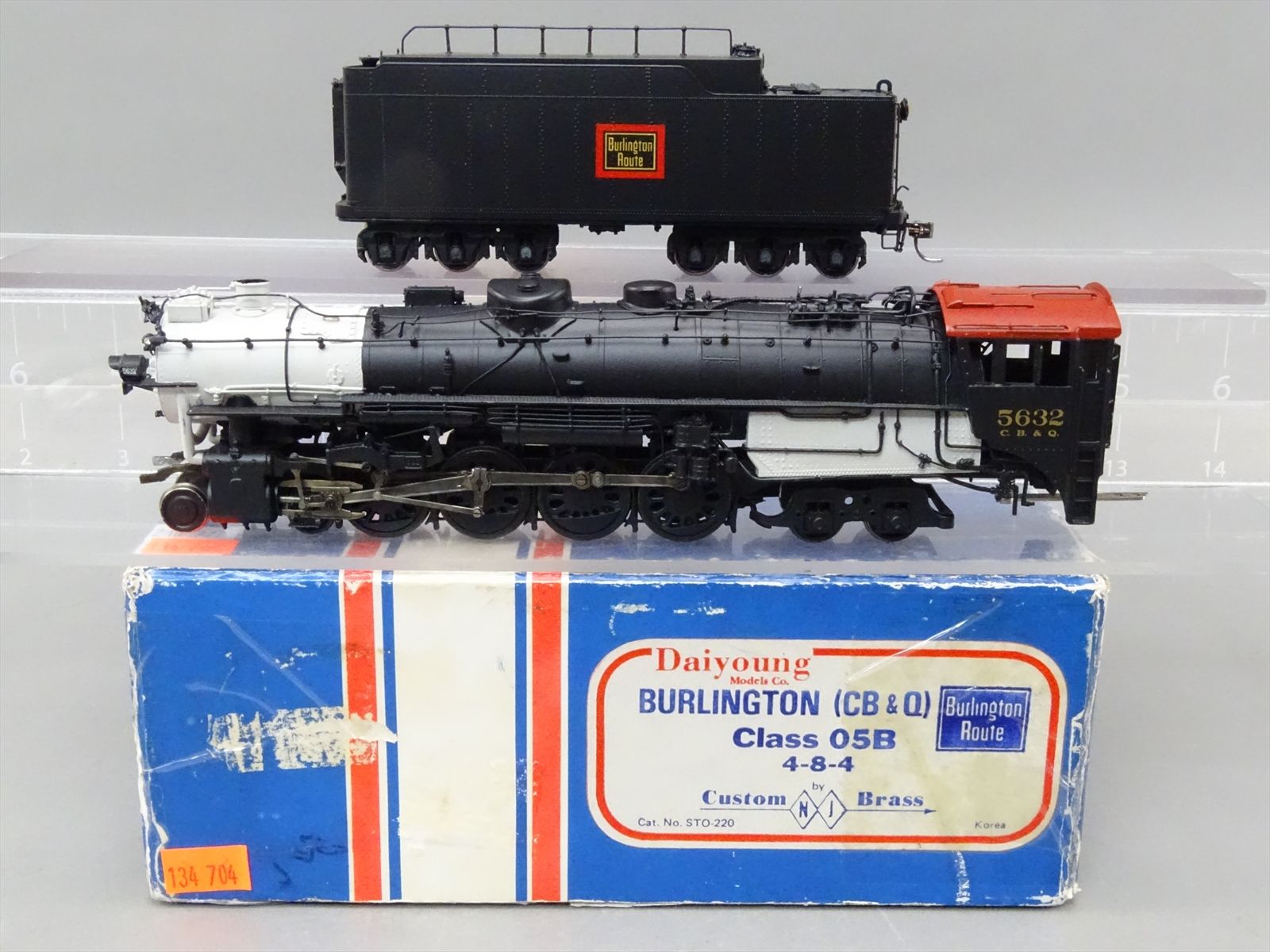 HO Brass Model - NJCB STC-220 CB&Q Burlington O-5a 4-8-4 #5632 - Custom ...