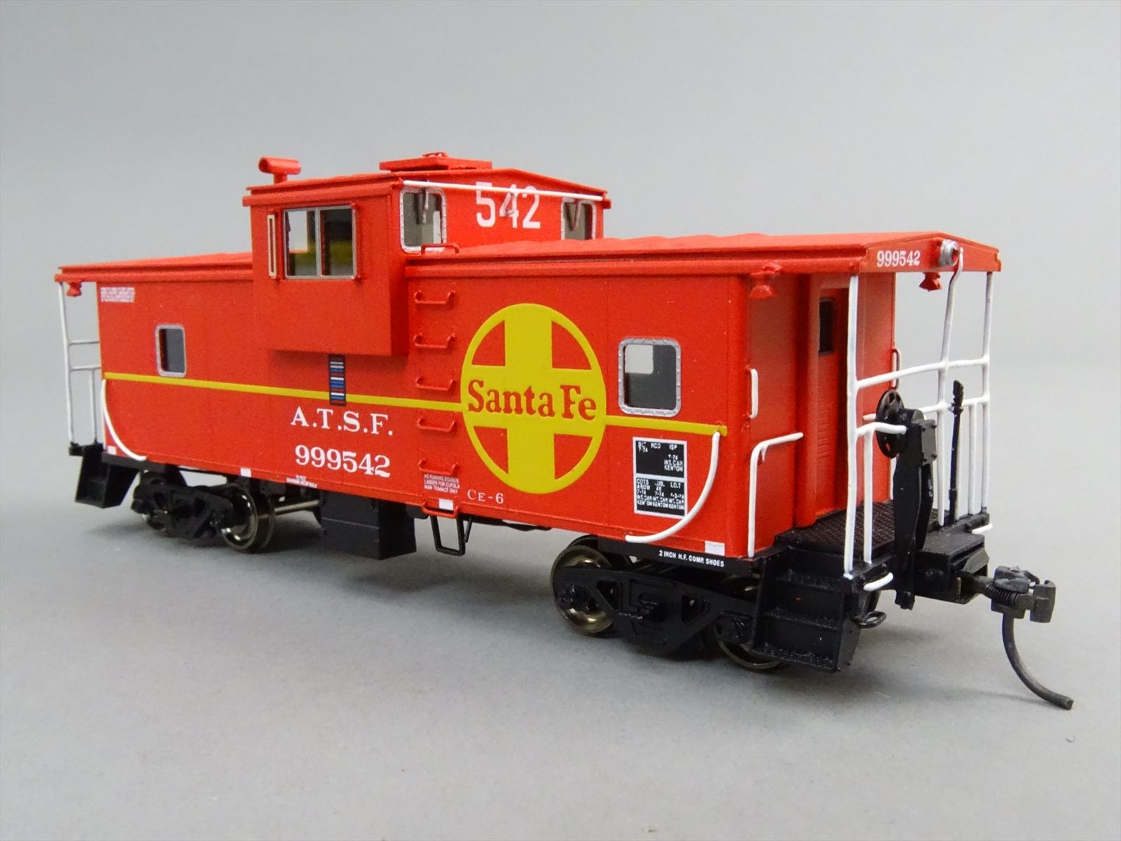 HO Brass Model - OMI 4211.1 AT&SF Santa Fe CE-6 Caboose #999542 - F/P
