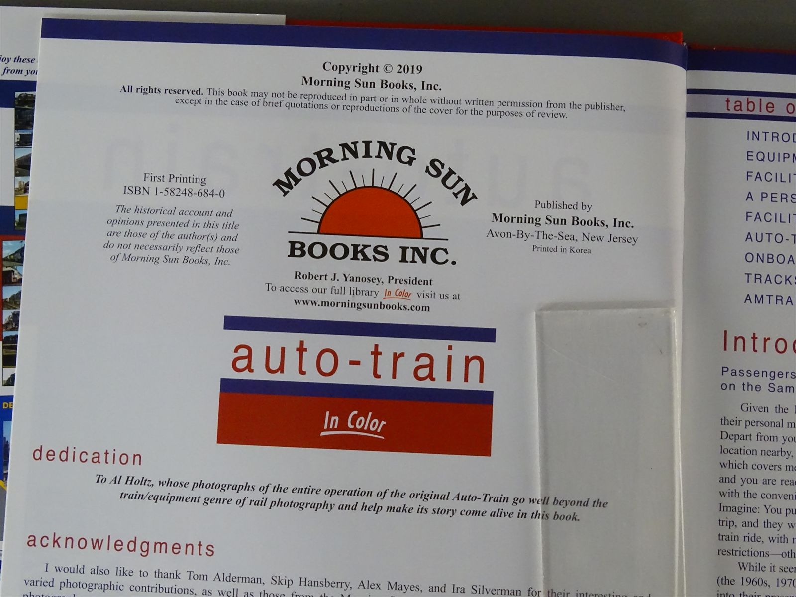 Railroad Book - Auto-Train In Color - George W. Hamlin - 128 Pages