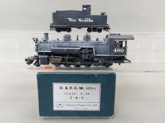 HOn3 Brass Model - PFM D&RGW Rio Grande 2-8-2 K-36 Mikado #480