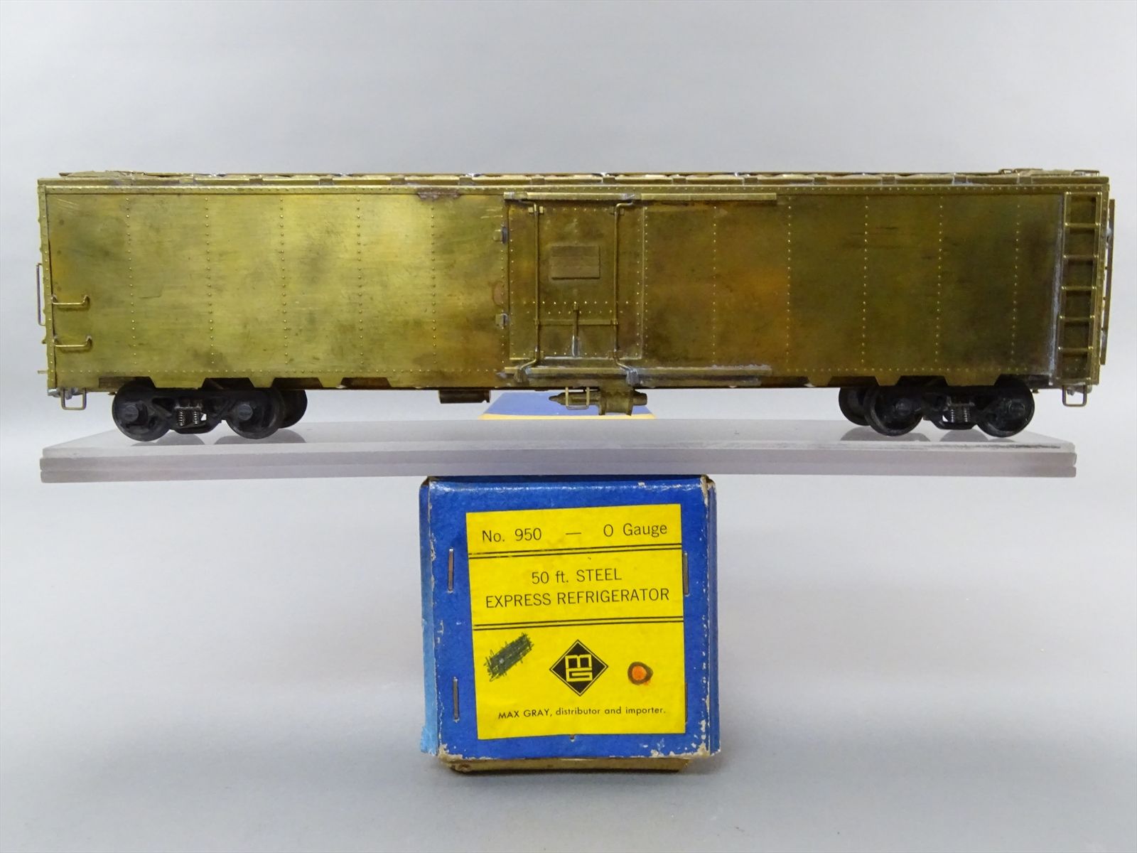 O Brass Model - MG Max Gray 950 50' Steel Express Reefer Refrigerator ...