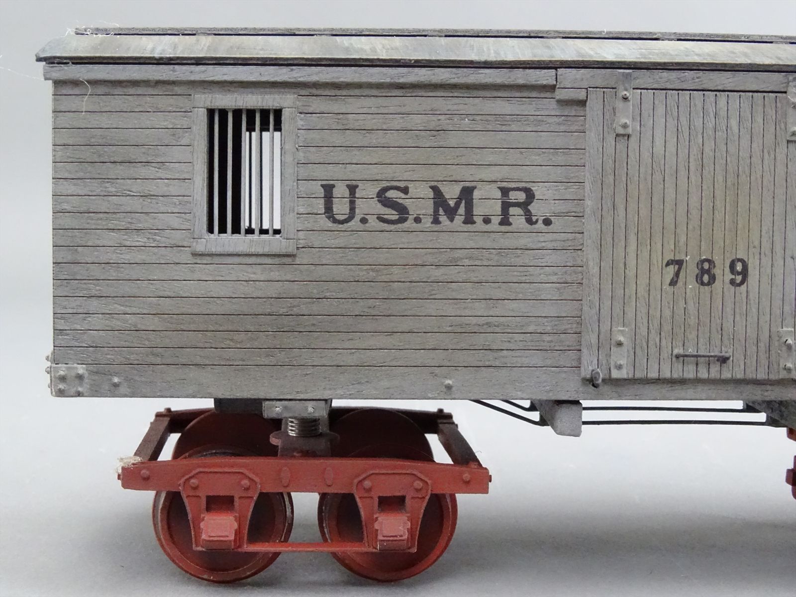 O Wood Built Up Kit - USMRR Truss Rod 28 ft Boxcar #789 - Custom ...