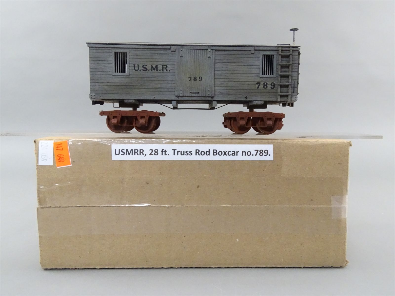 O Wood Built Up Kit - USMRR Truss Rod 28 ft Boxcar #789 - Custom ...