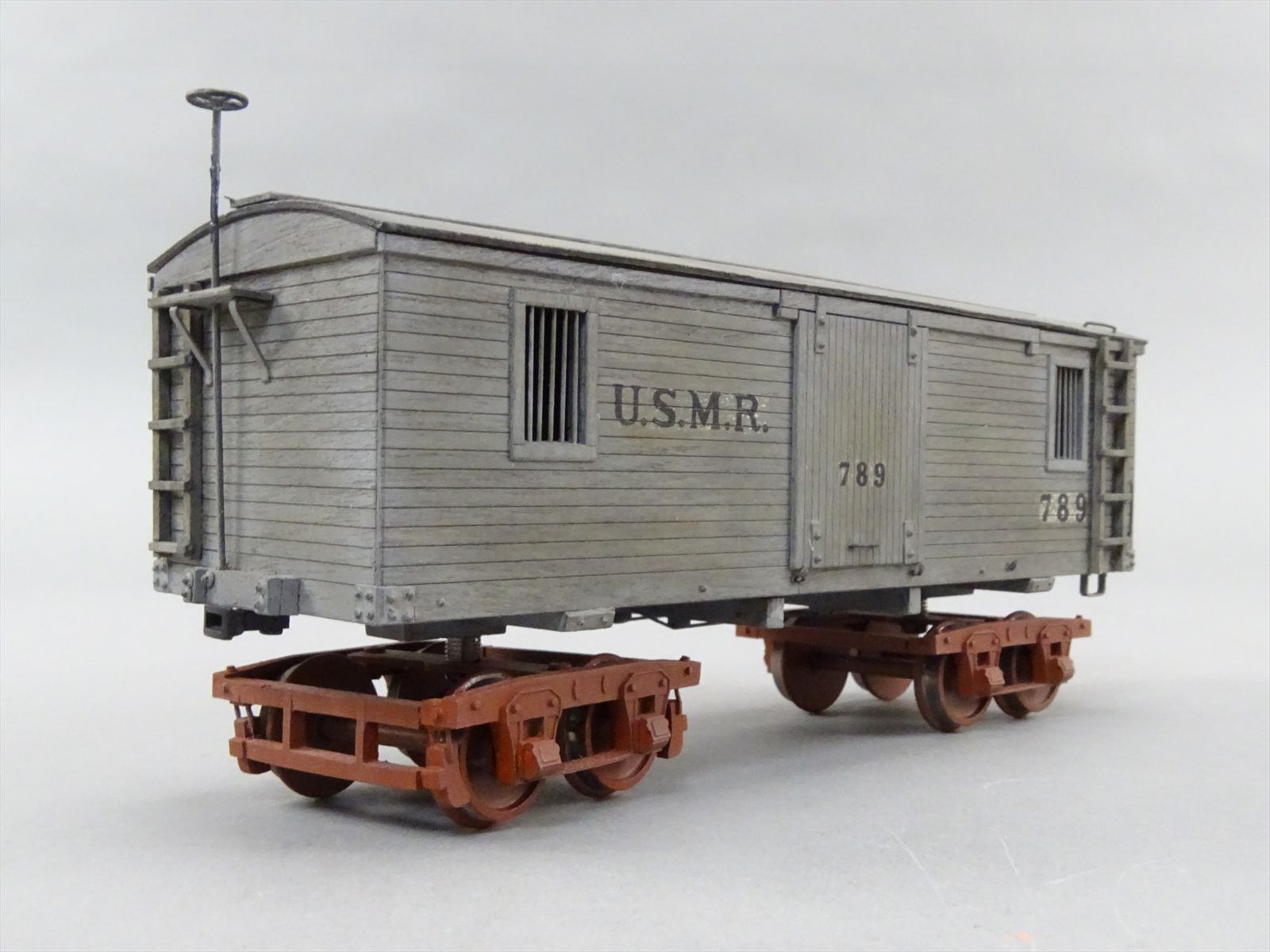 O Wood Built Up Kit - USMRR Truss Rod 28 ft Boxcar #789 - Custom ...