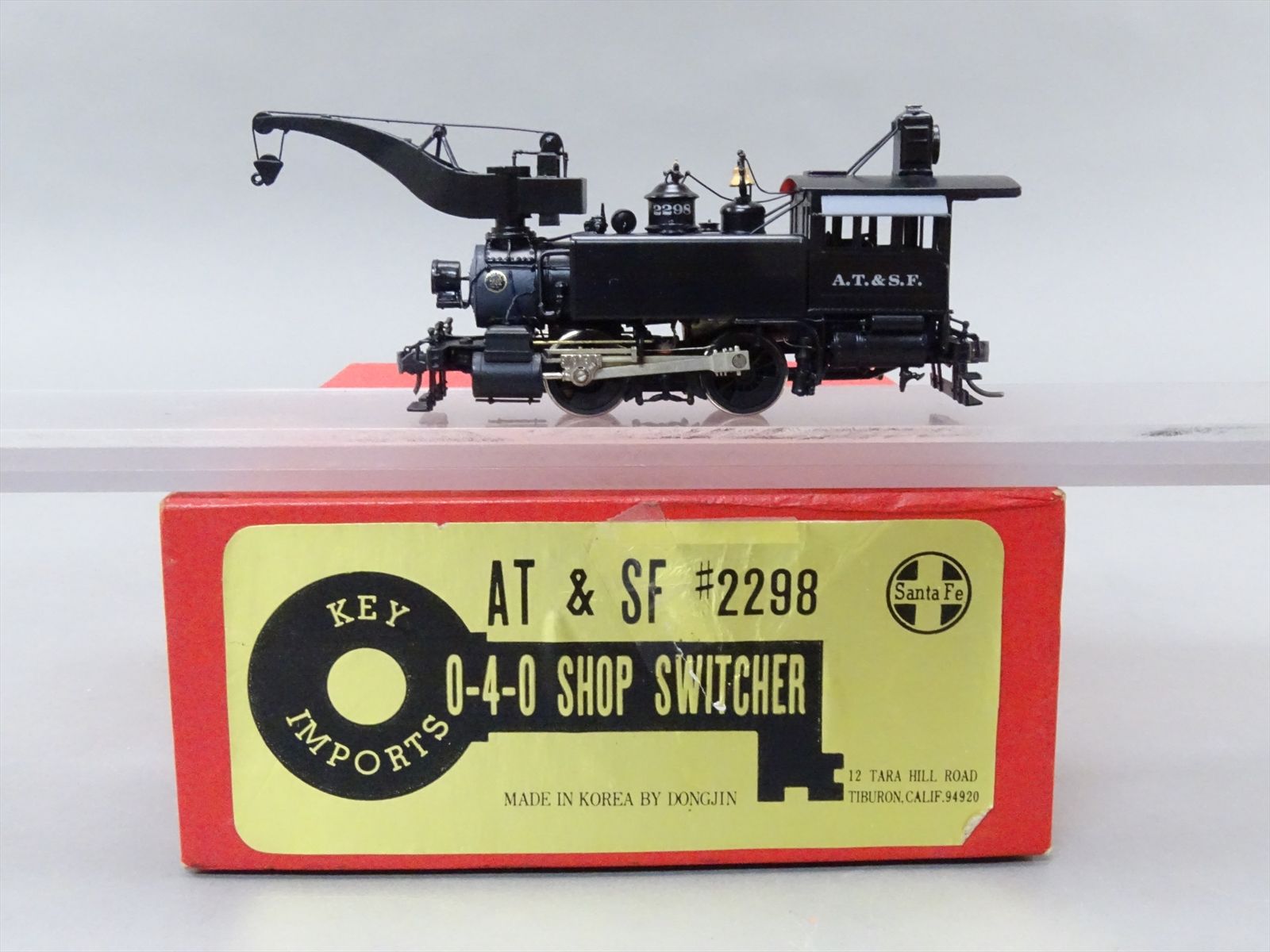 HO Brass Model - Key AT&SF Santa Fe 0-4-0 Shop Switcher with Crane ...