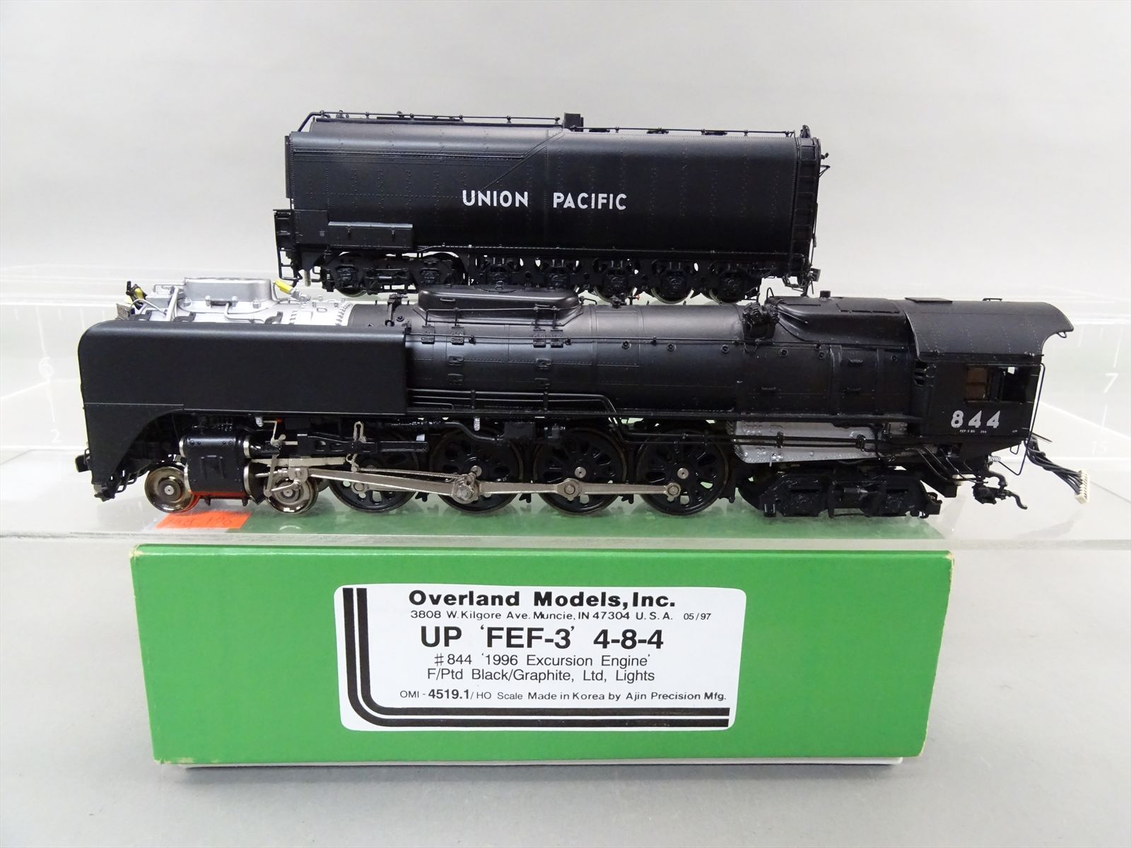 HO Brass Model - OMI 4519.1 UP Union Pacific FEF-3 4-8-4 1996 Excursion ...