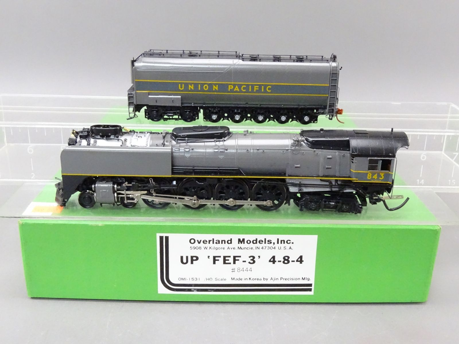HO Brass Model - OMI 1531 UP Union Pacific FEF-3 4-8-4 #843 TTG w ...