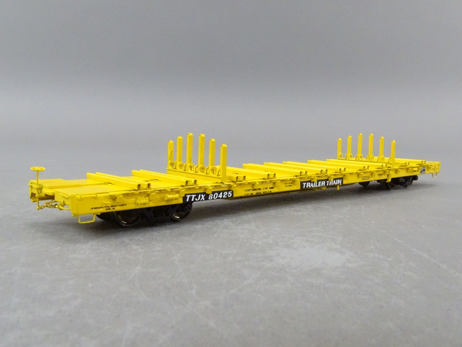 HO Brass Model - OMI 3376.2 TTJX Trailer Train 68' Finger Rack Flatcar ...
