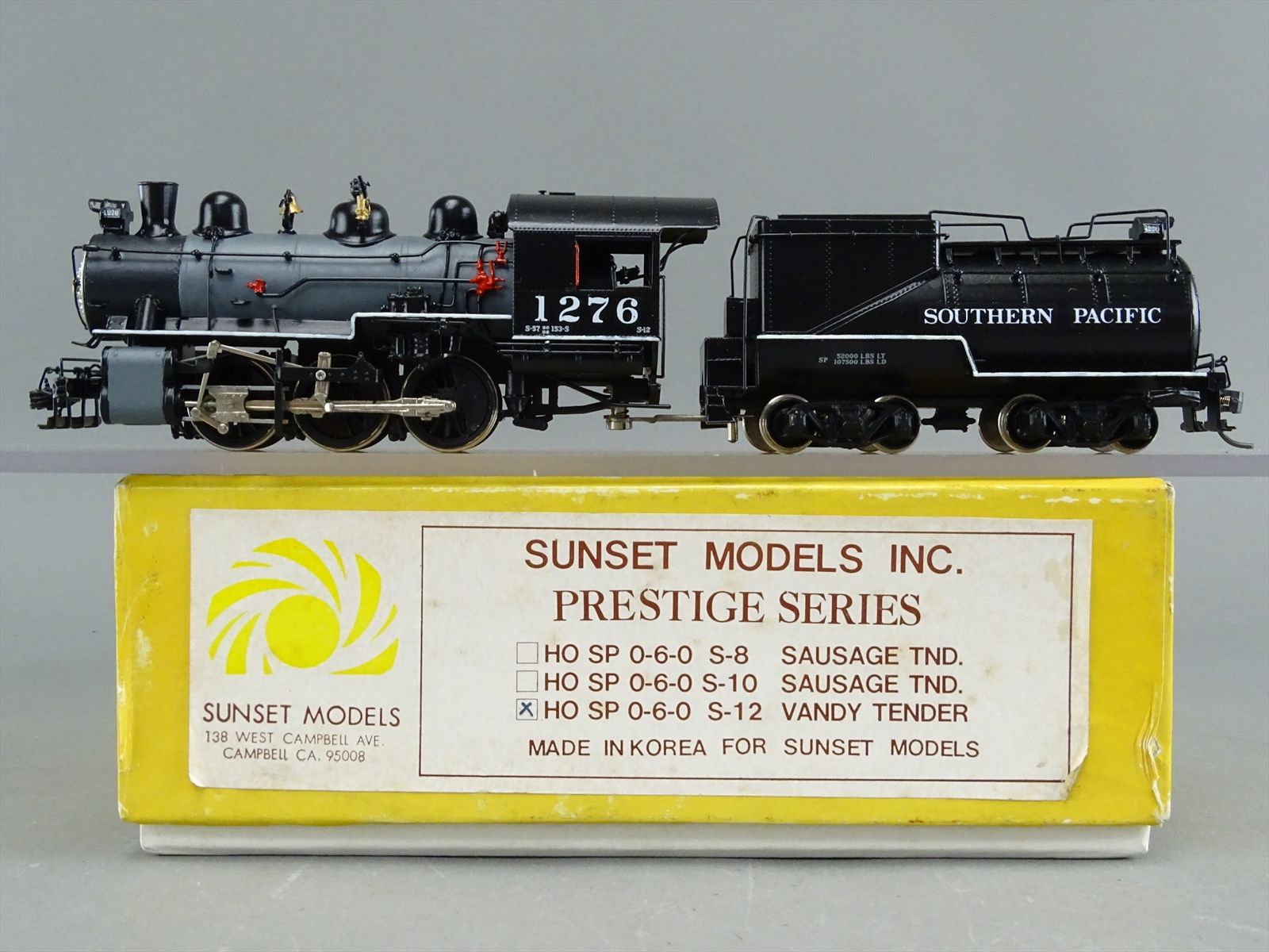 HO Brass Model - Sunset SP Southern Pacific S-12 0-6-0 #1276 - Custom ...