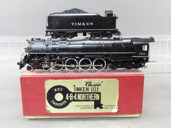 HO Brass Model - Key Timken Aces 4-8-4 Northern #1111 Black Boiler