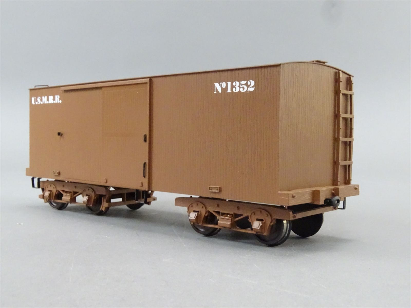 O 3-Rail Brass Model - SMR USMRR US Military 32' Boxcar 1863 Era #1352 ...