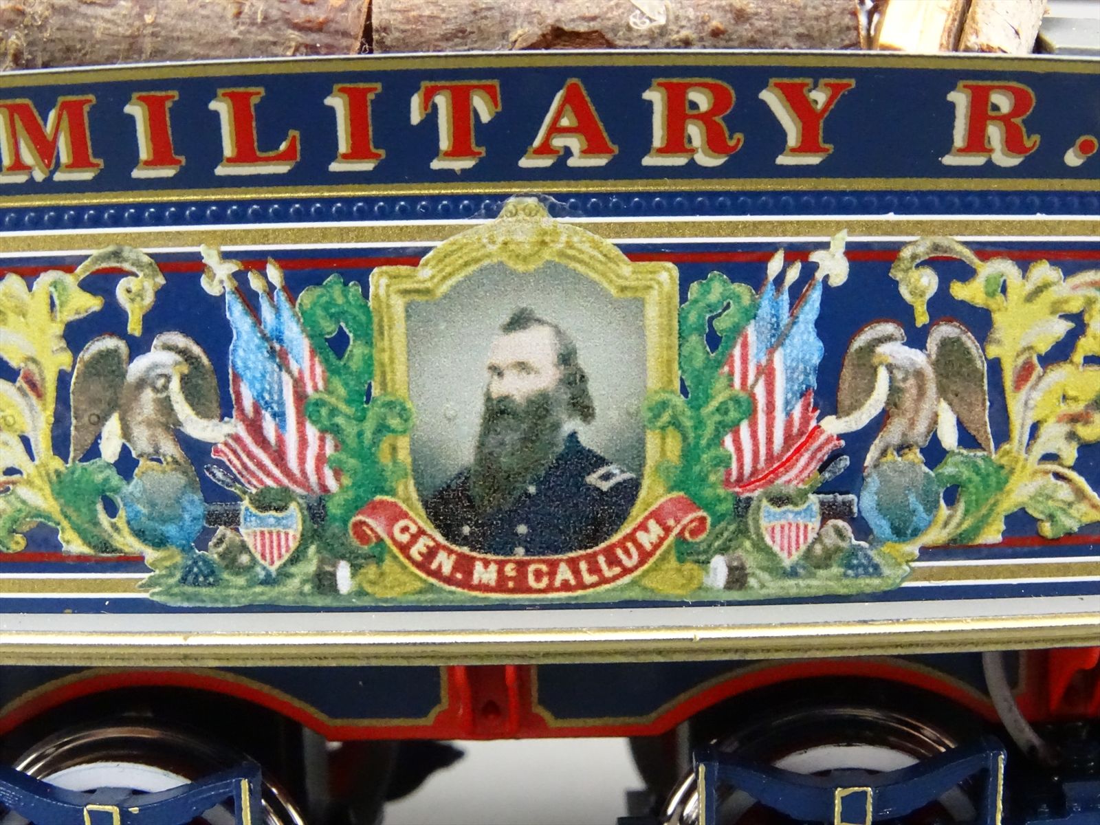 O 2-Rail Brass Model - SMR USMRR U.S. Military 4-4-0 General McCallum ...