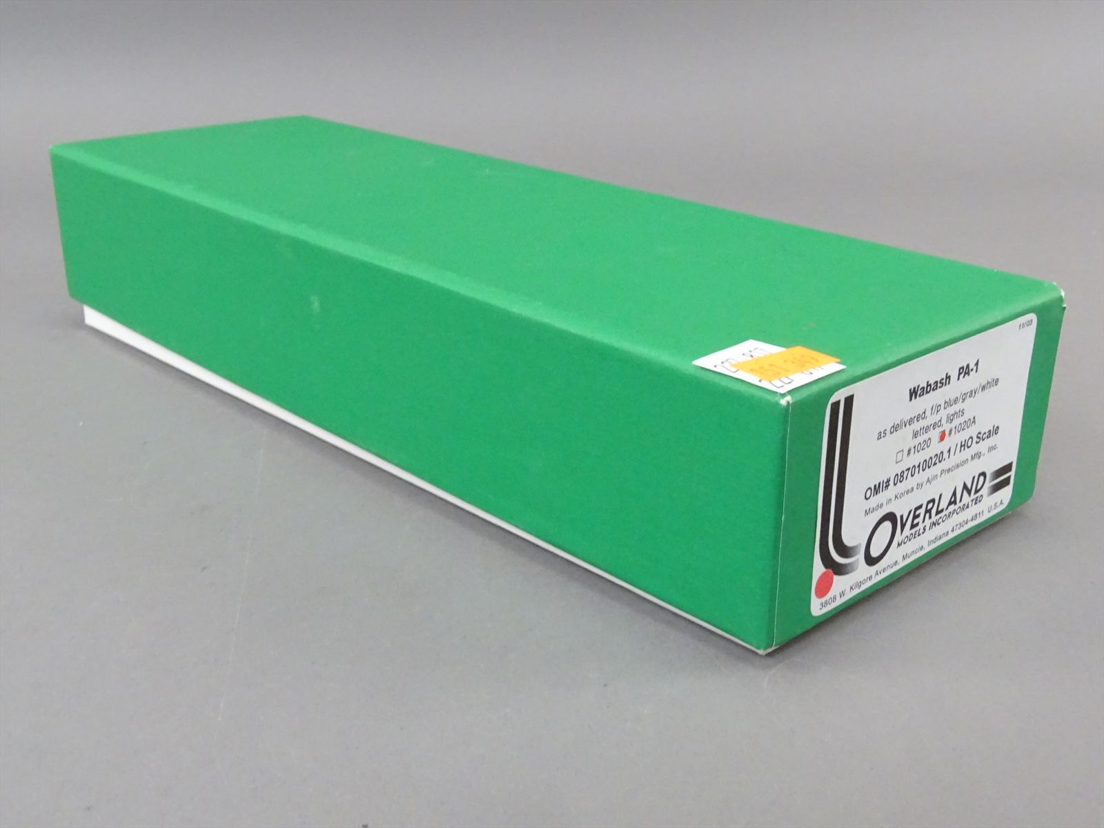 HO Brass Model OMI 087010020.1 WAB Wabash PA1 1020A As Delivered