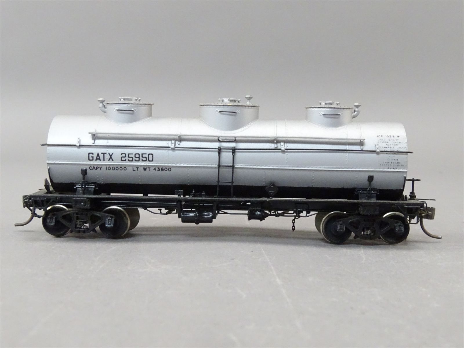 HO Brass Model - OMI 3271.4 GATX 8,000 Gallon Tank Car Insualted 3 Dome ...