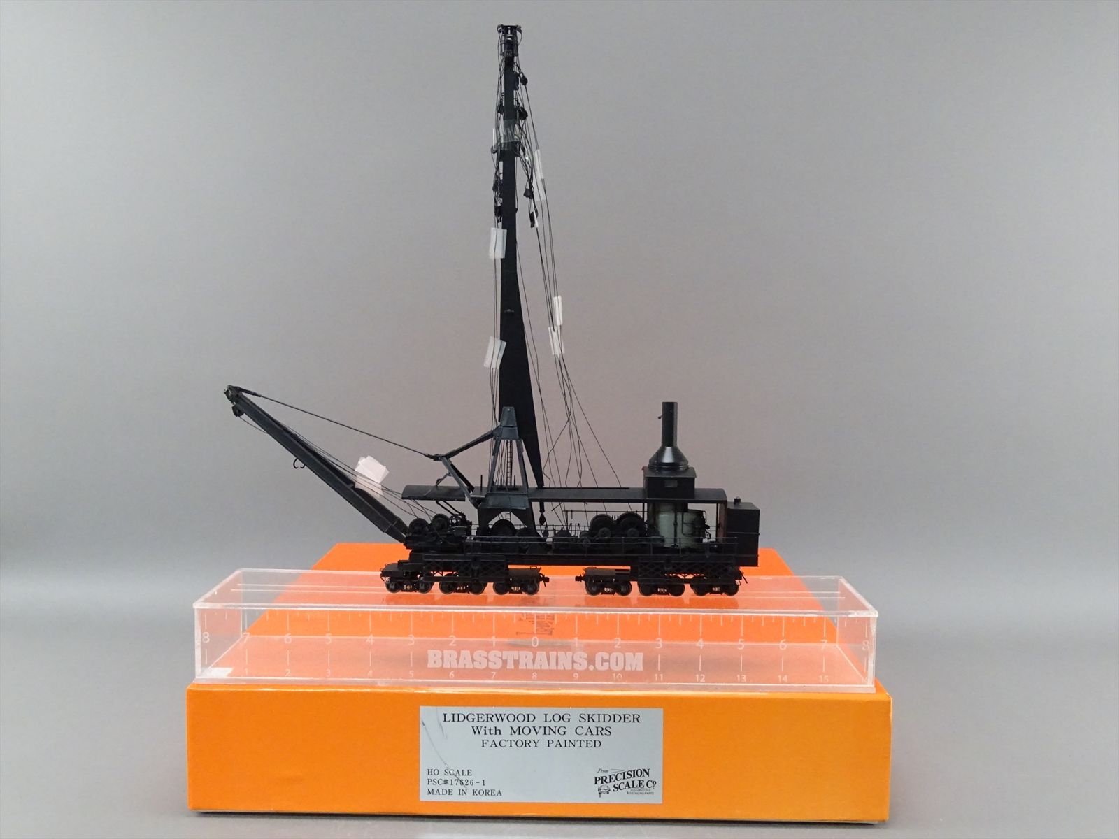 HO Brass Model PSC 176261 Lidgerwood Log Skidder w/ Moving Cars F