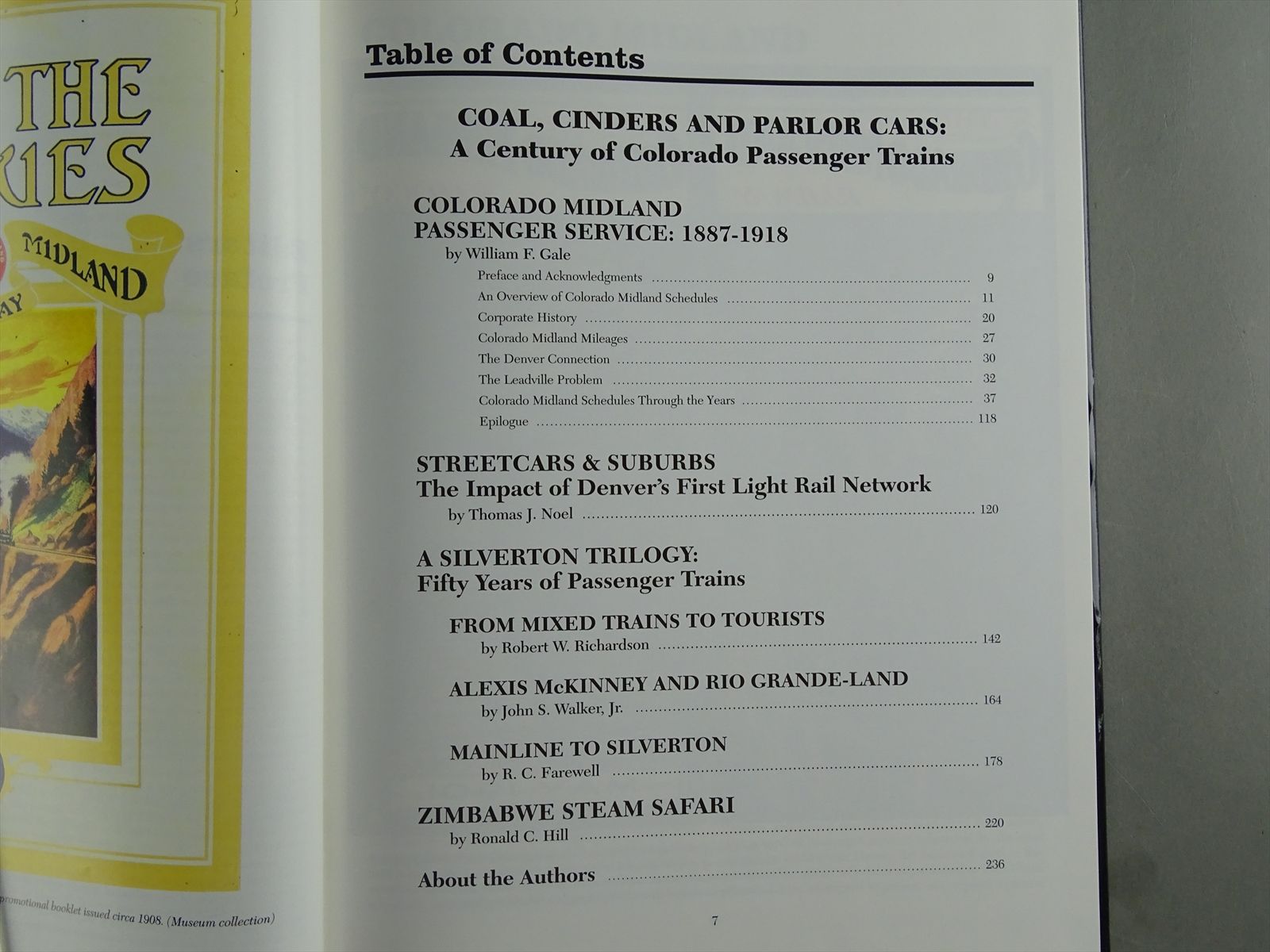 Railroad Book - Colorado Rail Annual No. 19 Coal, Cinders and Parlor ...