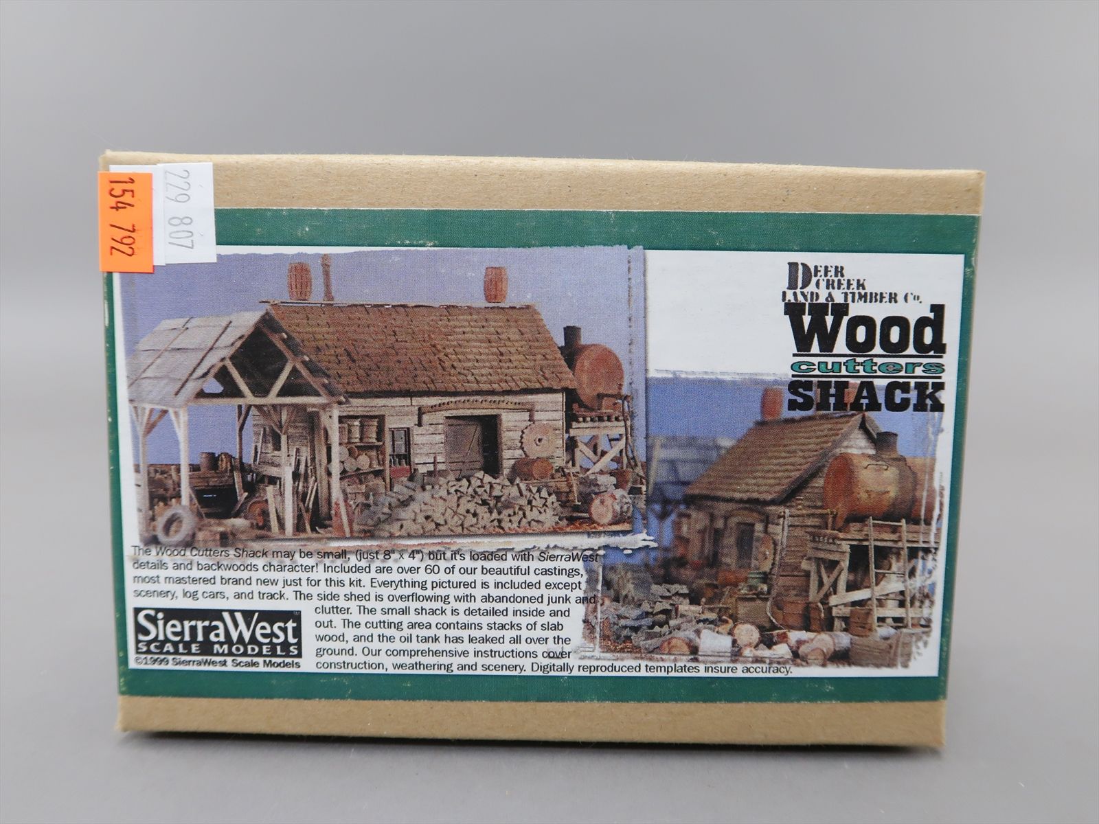 HO Unassembled Craftsman Kit - Sierra West #8087 Wood Cutters Shack ...