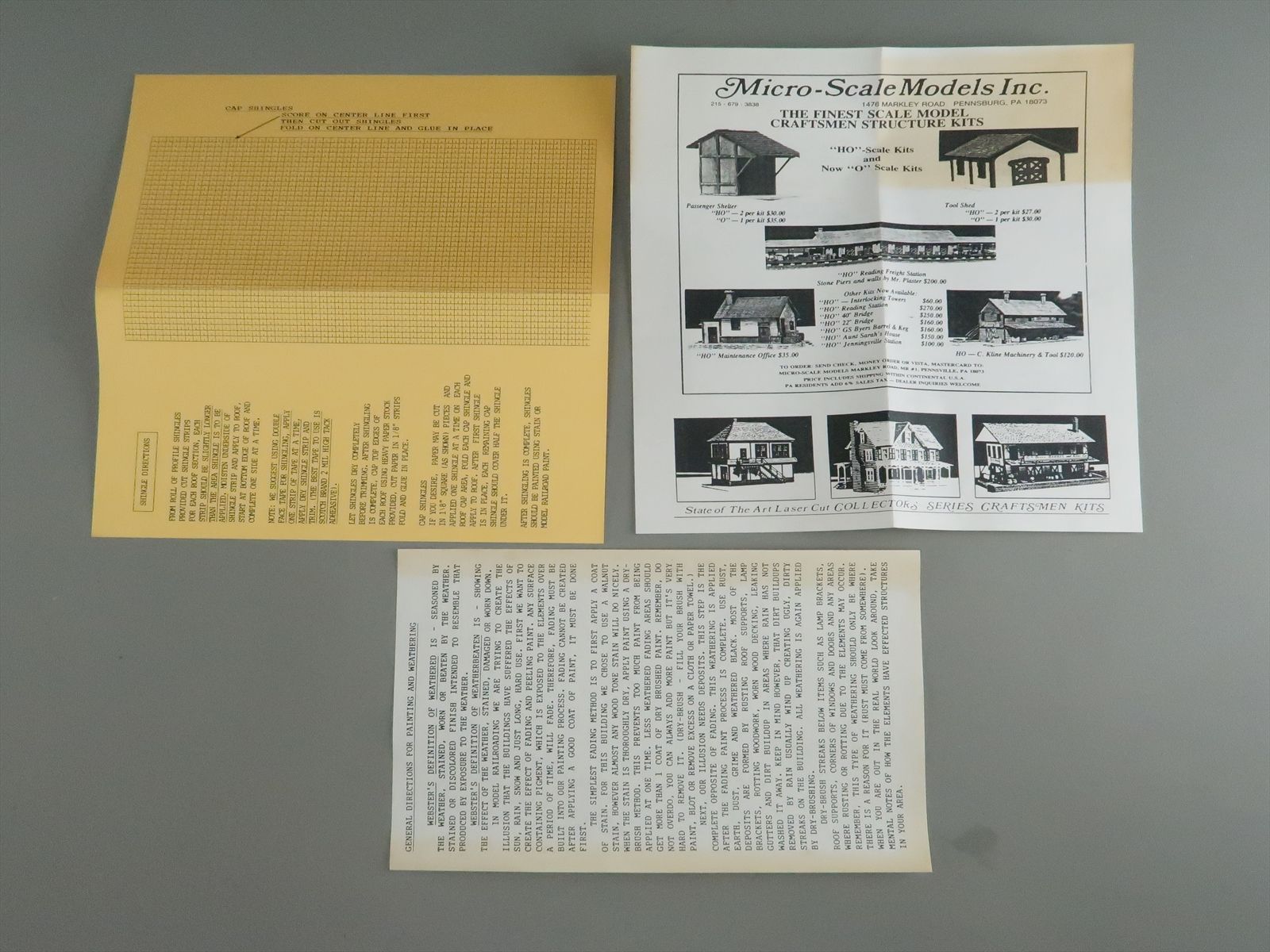 HO/HOn3 Scale Craftsman Kit - Micro-Scale Miniatures 508 DunkleBerger's ...