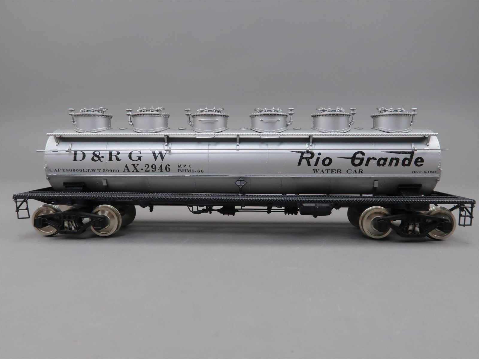 O Brass Model - PSC 16599-4 D&RGW Rio Grande GATX 6 Dome Wine Tank Car ...