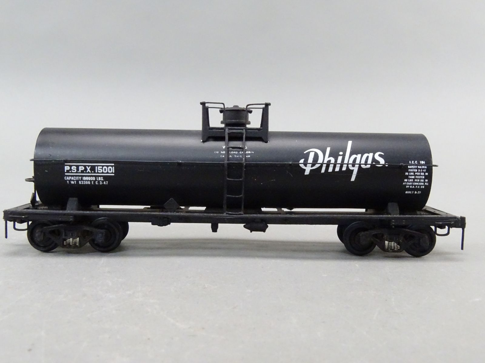 HO Built-Up Metal Car Kit - Thomas Tank PSPX Philgas Single Dome Tank ...