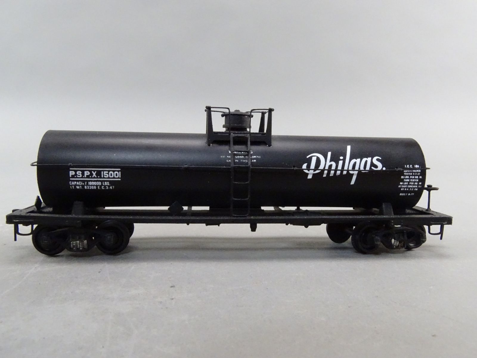 HO Built-Up Metal Car Kit - Thomas Tank PSPX Philgas Single Dome Tank ...