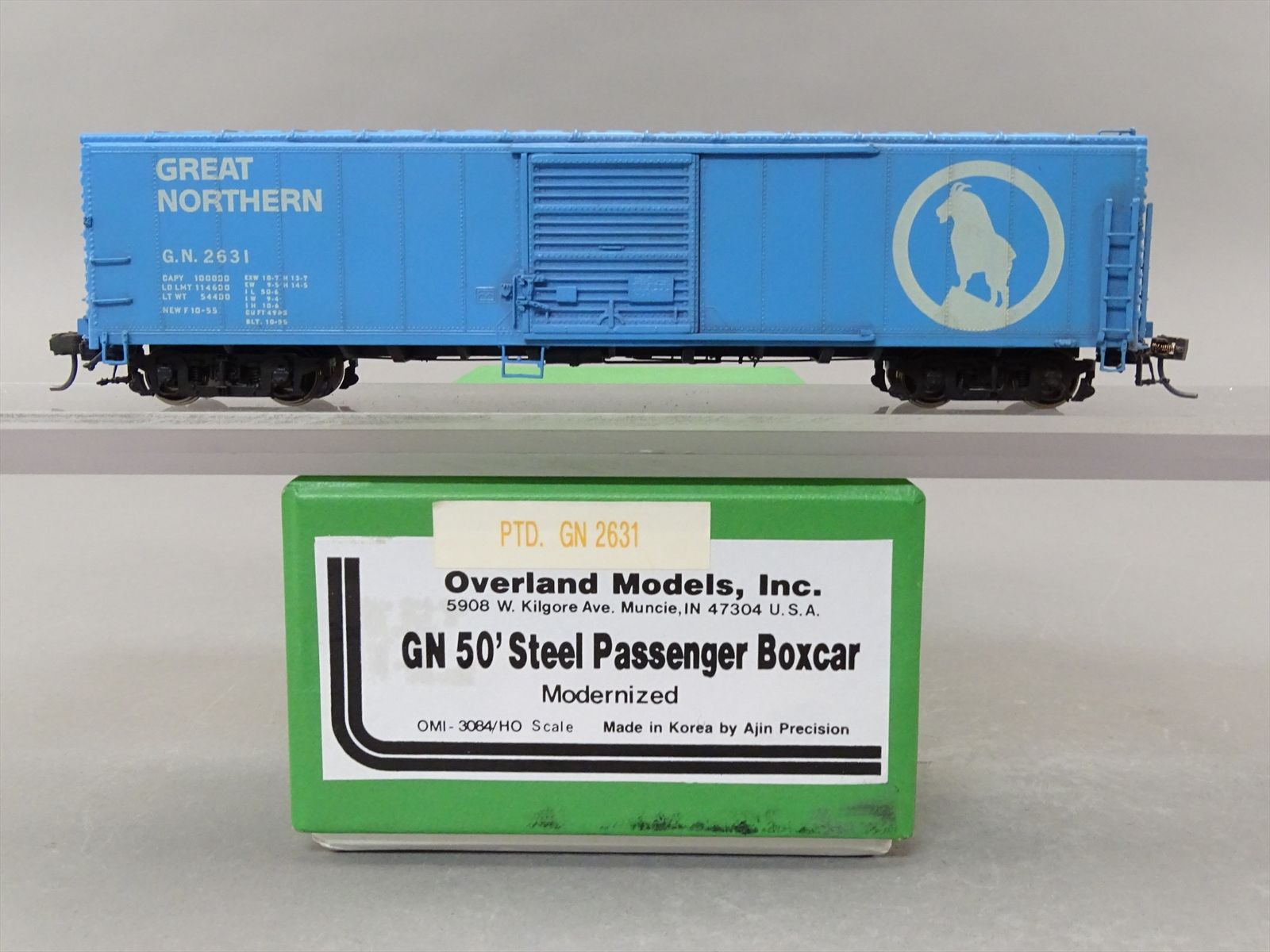 HO Brass Model - OMI 3084 GN Great Northern 50' Steel Passenger Boxcar ...
