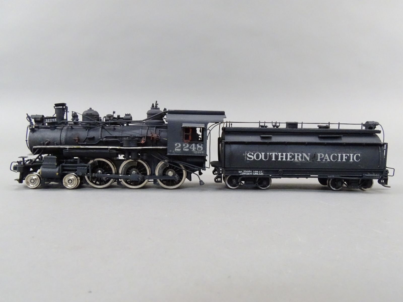 HO Brass Model - WMC SP Southern Pacific Fire Train 4-6-0 w/ Water Cars ...