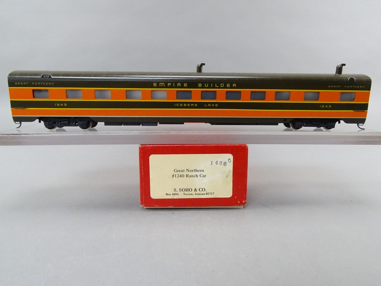 HO Brass Model - Soho 1406 GN Great Northern Ranch Car #1243 Iceberg ...