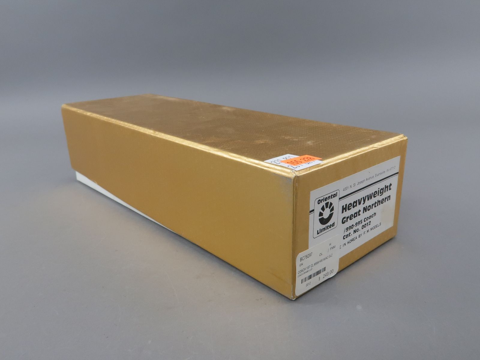 HO Brass Model - Oriental 0012 GN Great Northern HW Coach #994 - Custom ...