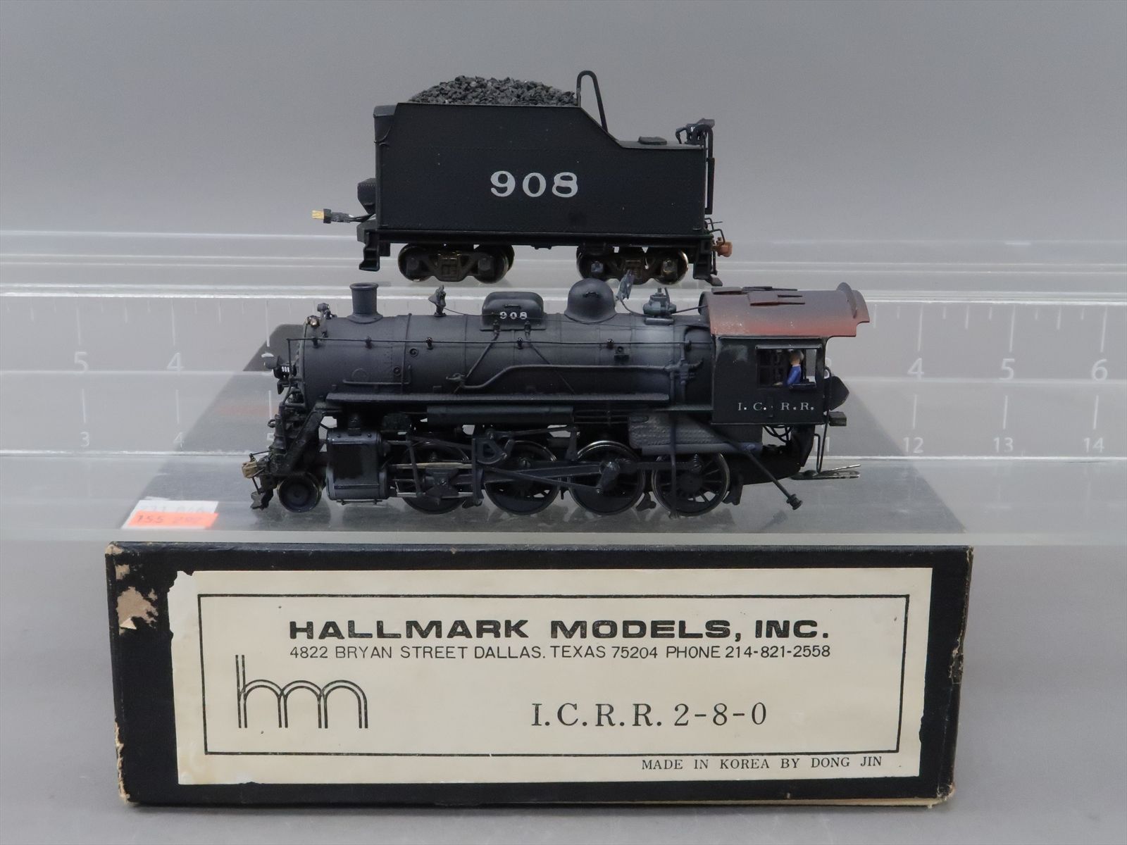HO Brass Model - Hallmark IC Illinios Central ICRR 2-8-0 #908 ...
