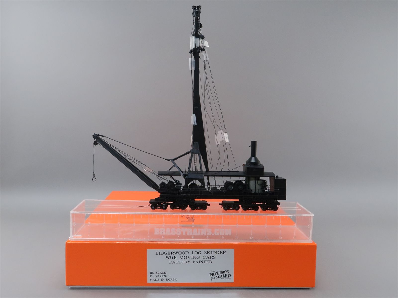 HO Brass Model PSC 176261 Lidgerwood Log Skidder w/ Moving Cars F