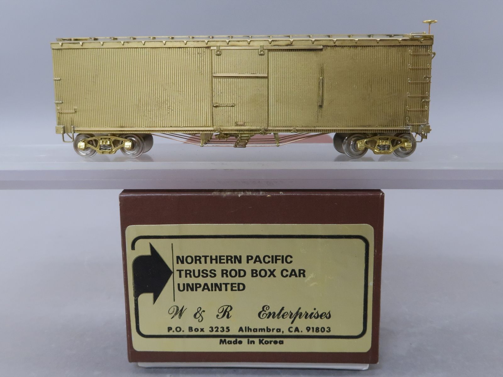 HO Brass Model - W&R NP Northern Pacific Truss Rod Boxcar Box Car ...