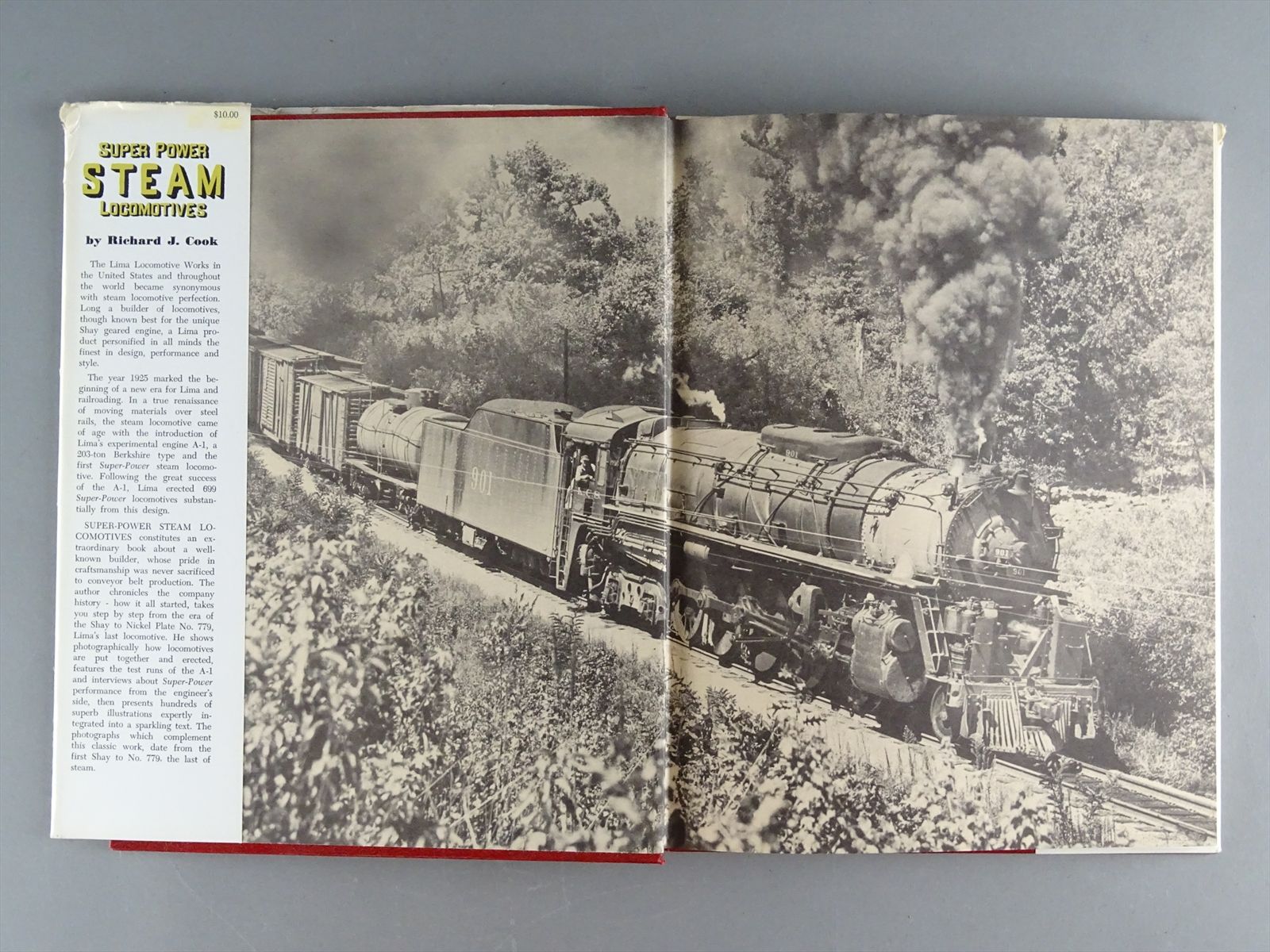 Railroad Book - Super Power Steam Locomotives - Richard J. Cook - 144 pages