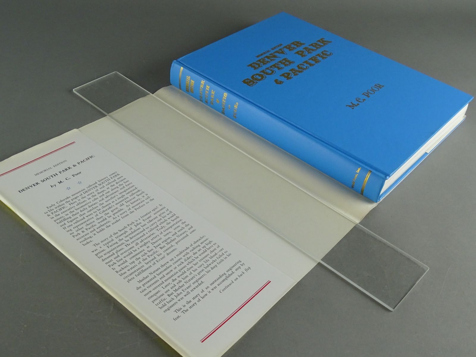 Railroad Book - Denver South Park & Pacific MEMORIAL EDITION - M. C ...