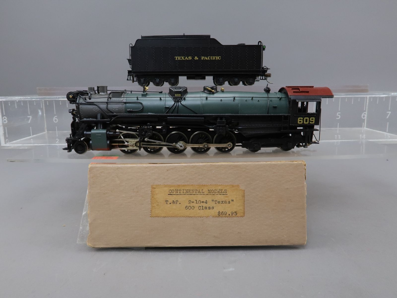 HO Brass Model - Continental T&P Texas & Pacific 2-10-4 600 Class #609 ...