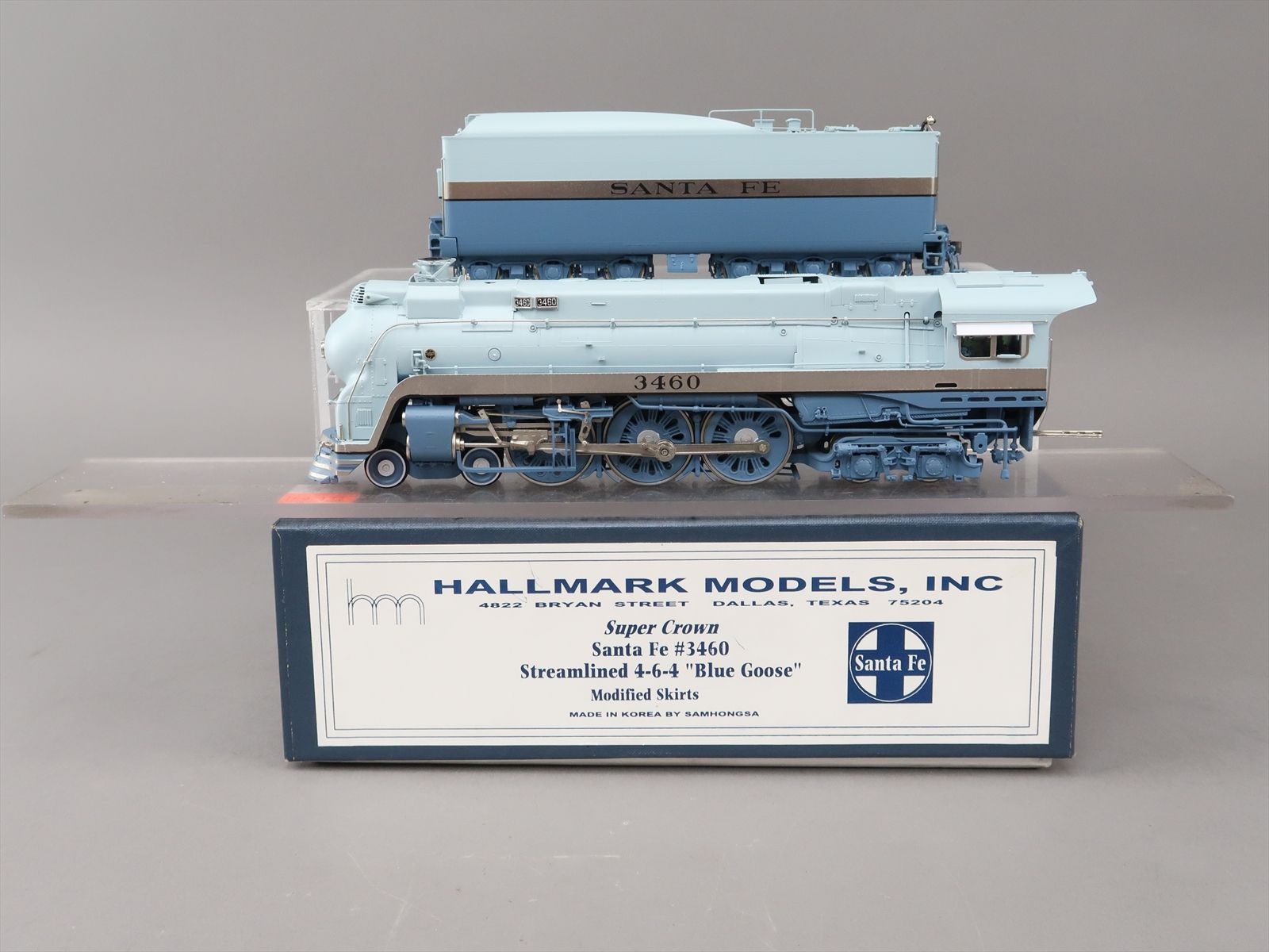 HO Brass Model - Hallmark Super Crown AT&SF Santa Fe Streamlined Blue ...