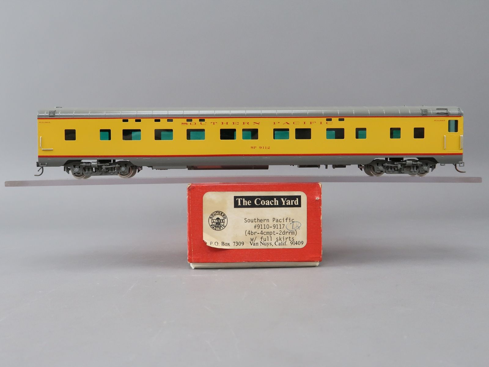HO Brass Model - TCY 0045 SP Southern Pacific 4-4-2 Sleeper Full Skirts ...