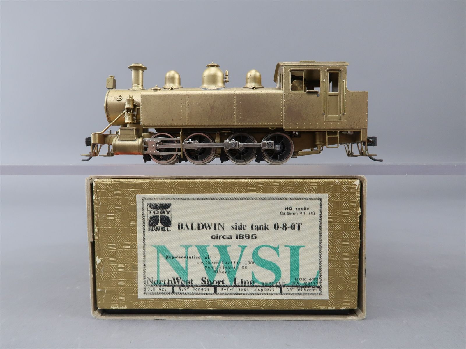 HO Brass Model - NWSL PRR Pennsylvania 0-8-0T Circa 1895 - Unpainted ...