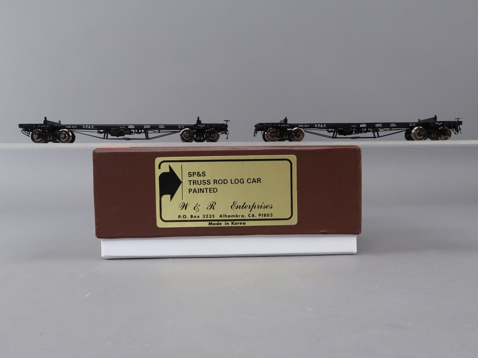 HO Brass Model - W&R SP&S Seattle Portland & Spokane Truss Rod Log Cars ...