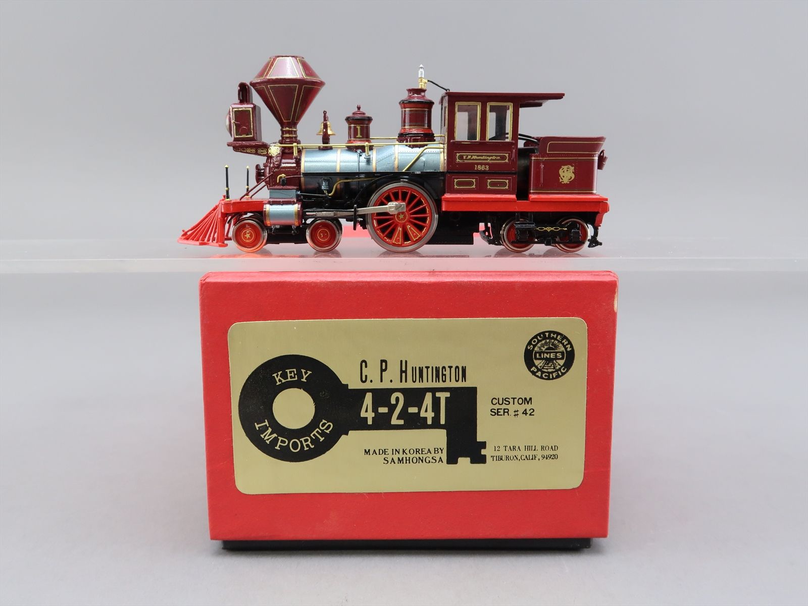HO Brass Model - Key CS#42 CP Huntington 4-2-4T 1863 #1 - F/P - 1986 ...