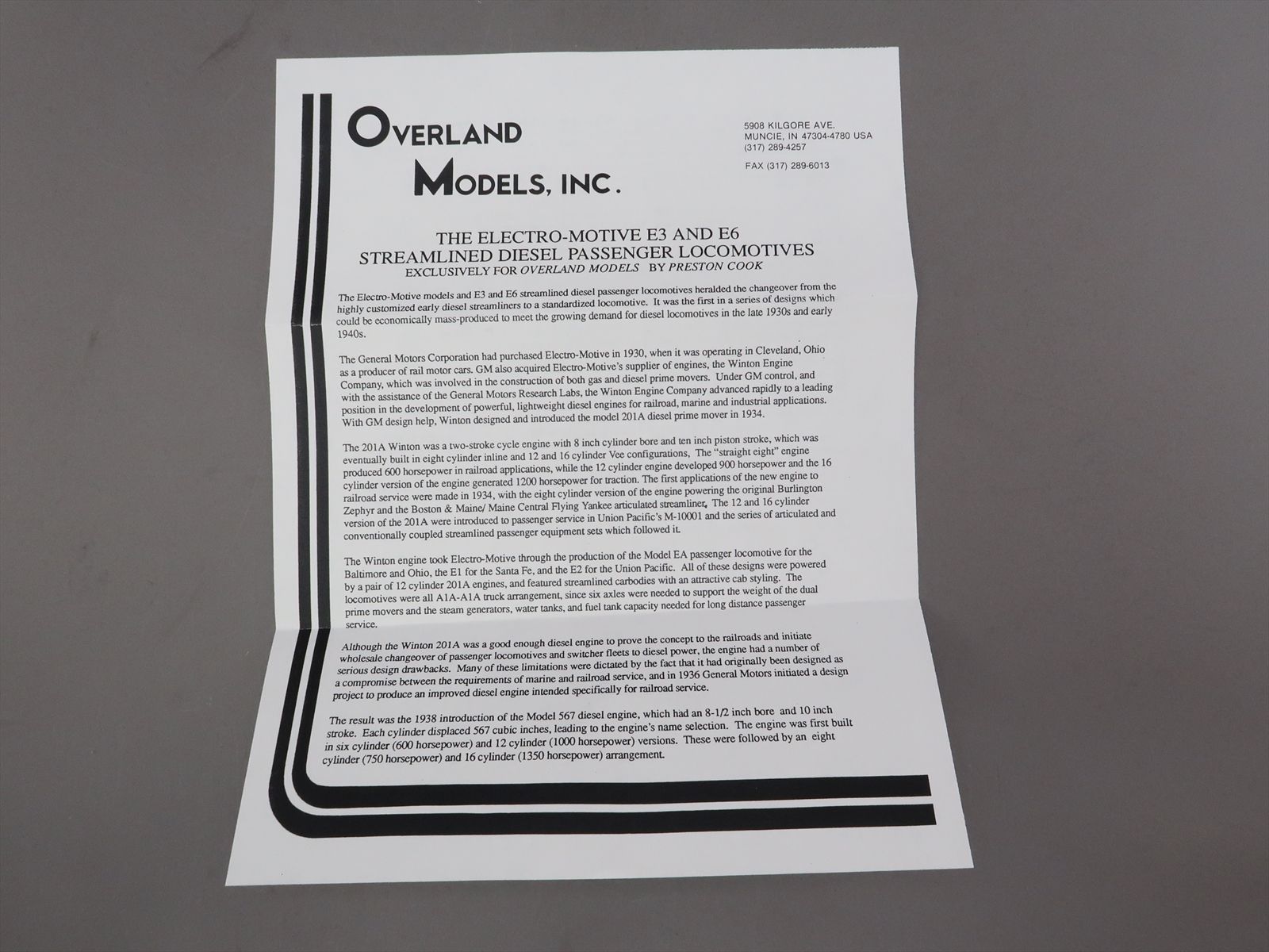 HO Brass Model - OMI 5881 UP Union Pacific E6 E6A #7-M-2 As Delivered ...
