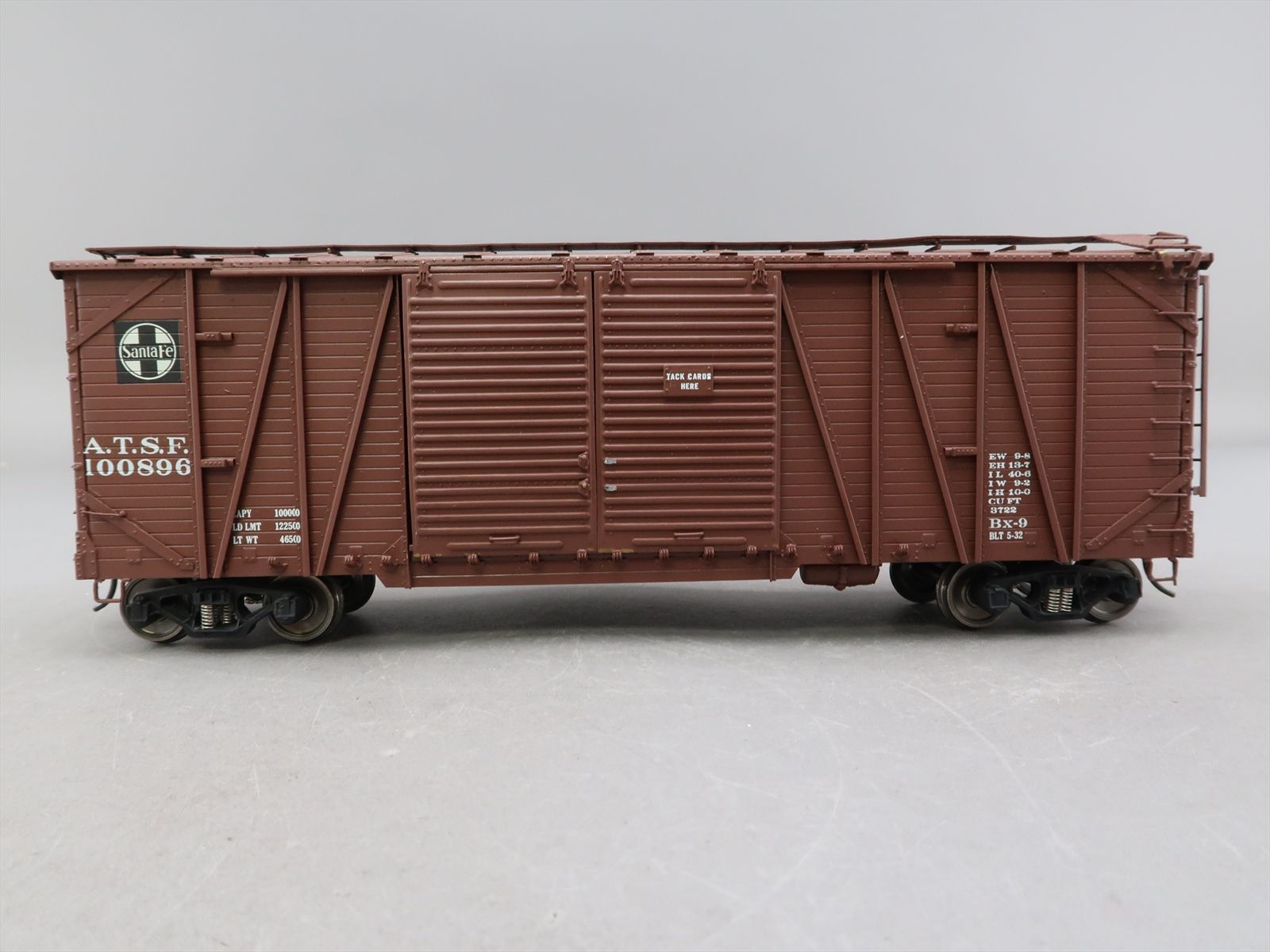O Brass Model - PSC 15551 AT&SF Santa Fe 40' Boxcar Outside Braced ...