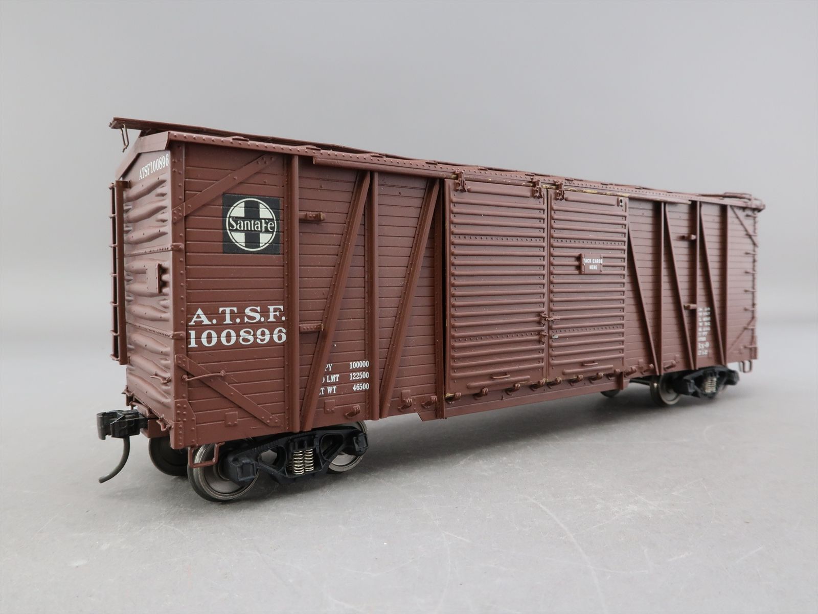 O Brass Model - PSC 15551 AT&SF Santa Fe 40' Boxcar Outside Braced ...