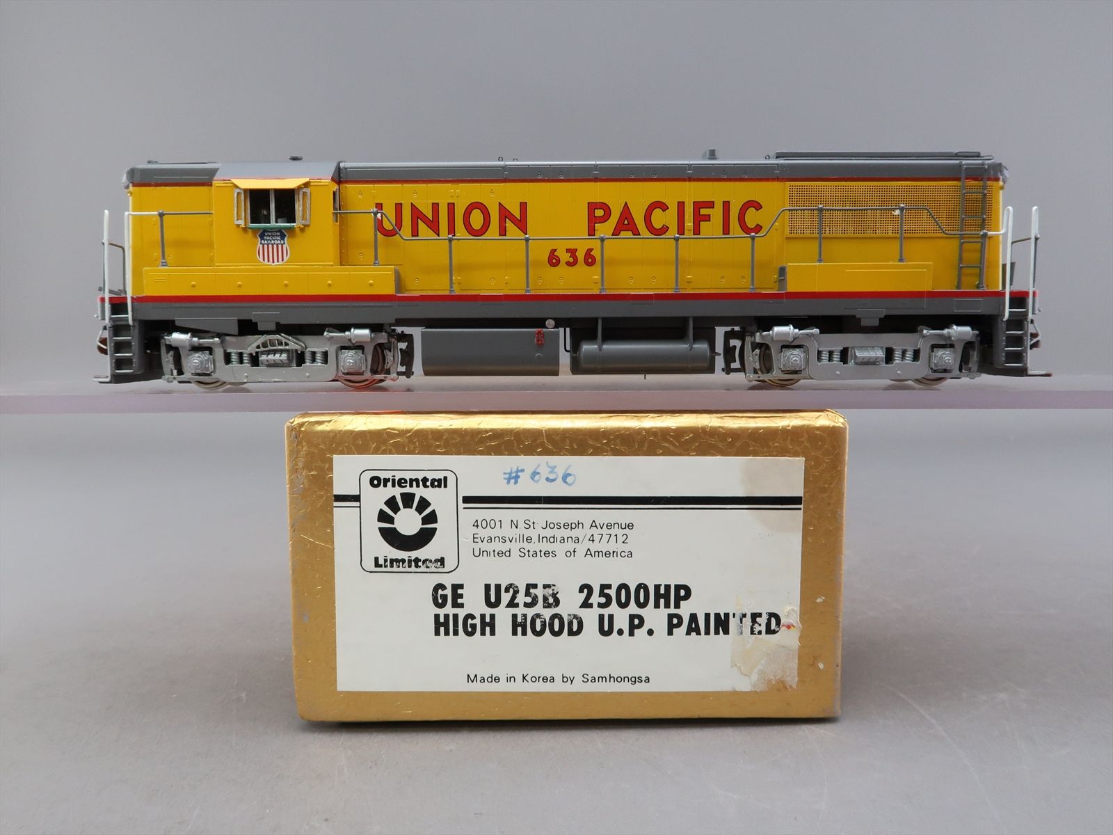 HO Brass Model - Oriental UP Union Pacific U25B High Hood #636 - F/P ...