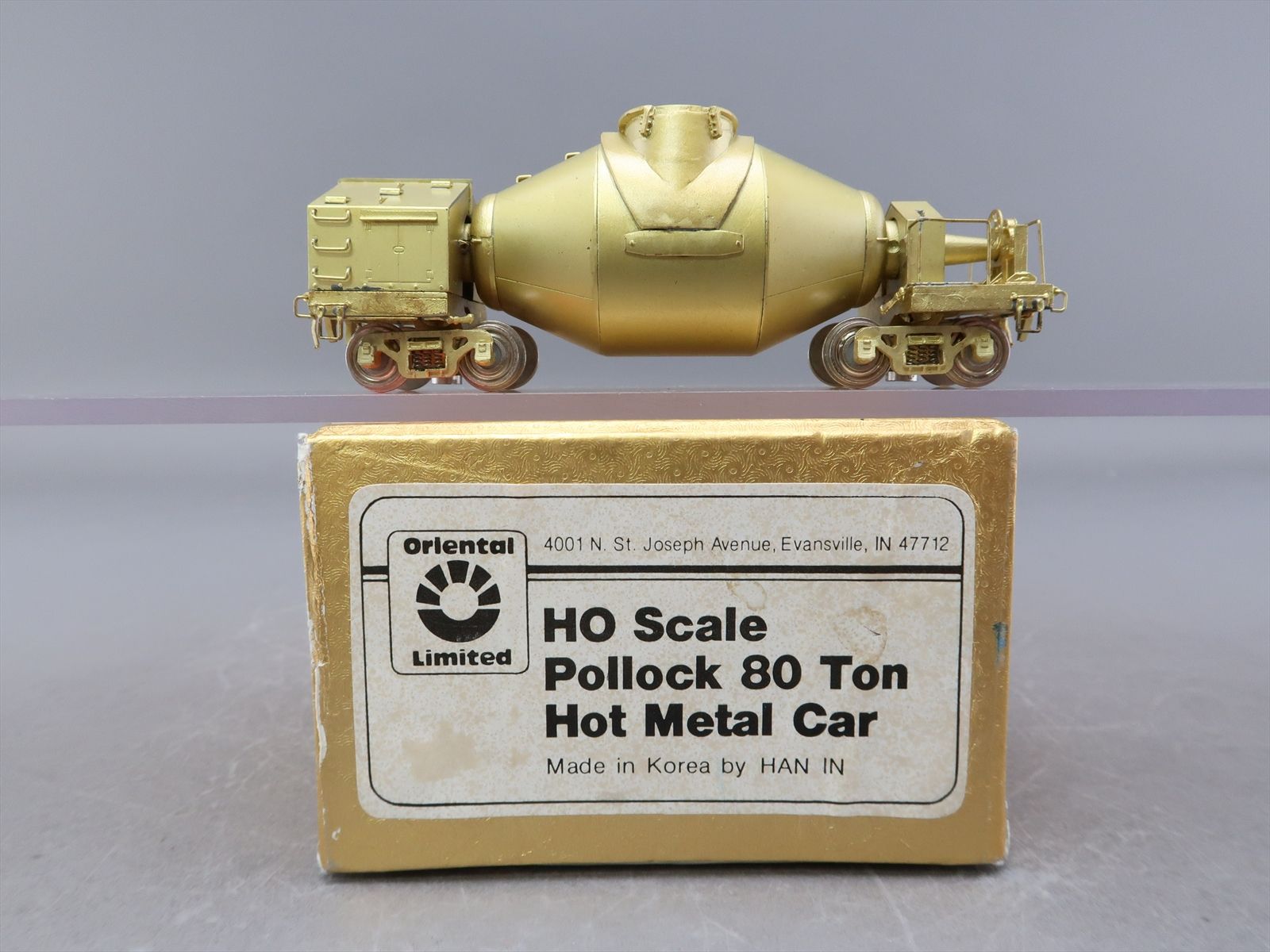HO Brass Model - Oriental 10080 Pollock 80 Ton Hot Metal Car ...