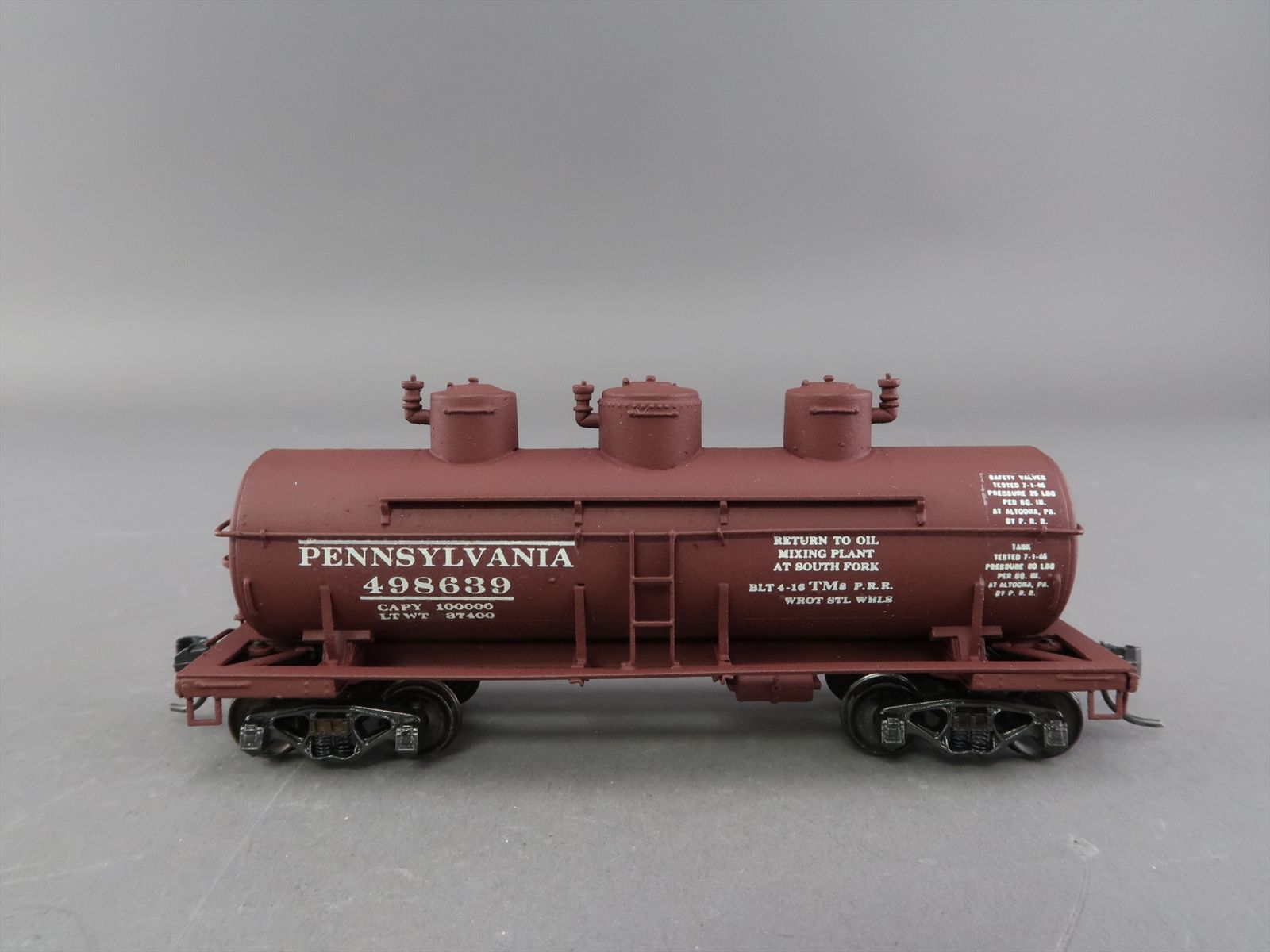 HO Brass Model - Sunset PRR Pennsylvania TM8 Tank Car Triple Three Dome ...