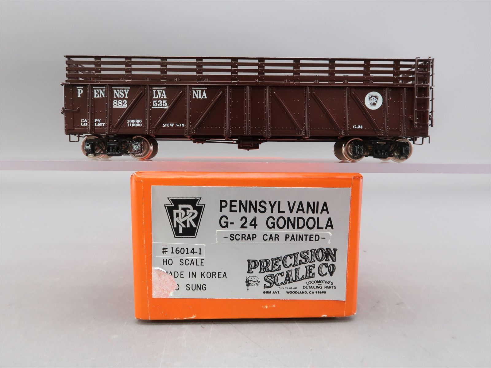 HO Brass Model - PSC 16014-1 PRR Pennsylvania G-24 Gondola Scrap Car ...
