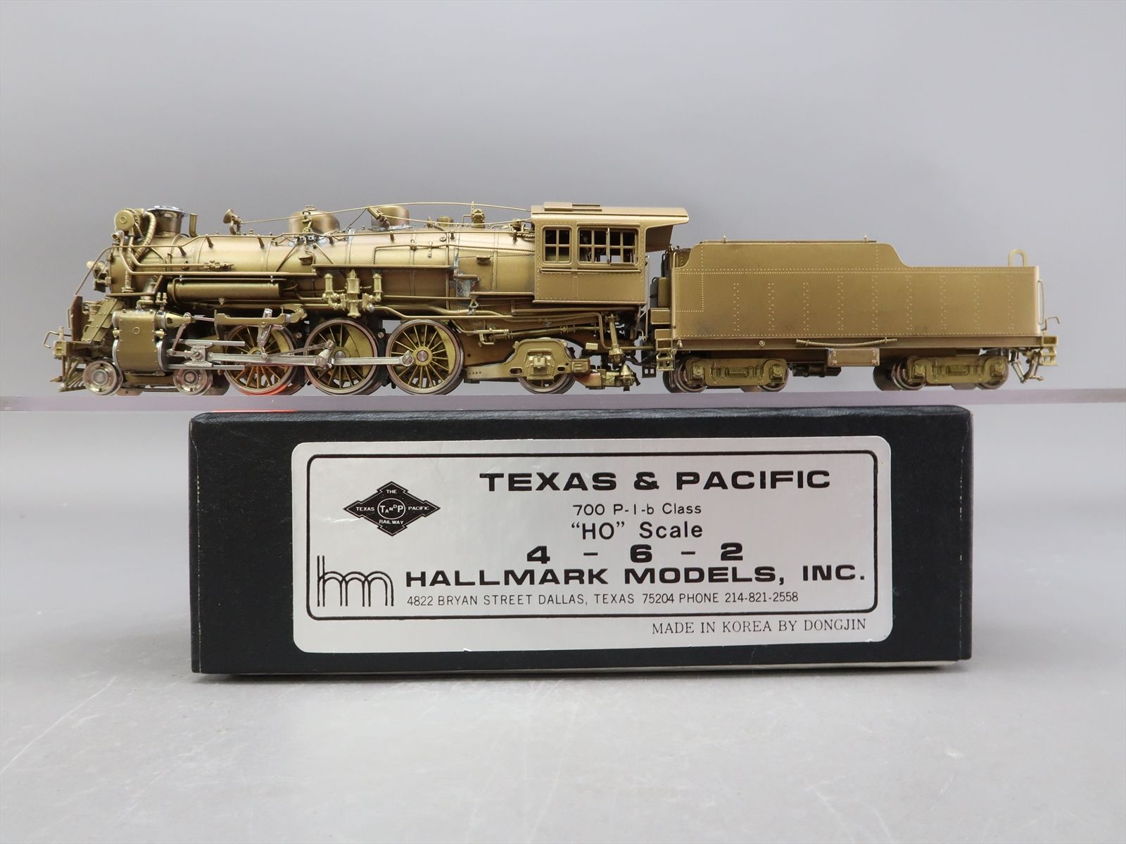 HO Brass Model - HM Hallmark T&P Texas & Pacific P-1b 4-6-2 700 Class ...